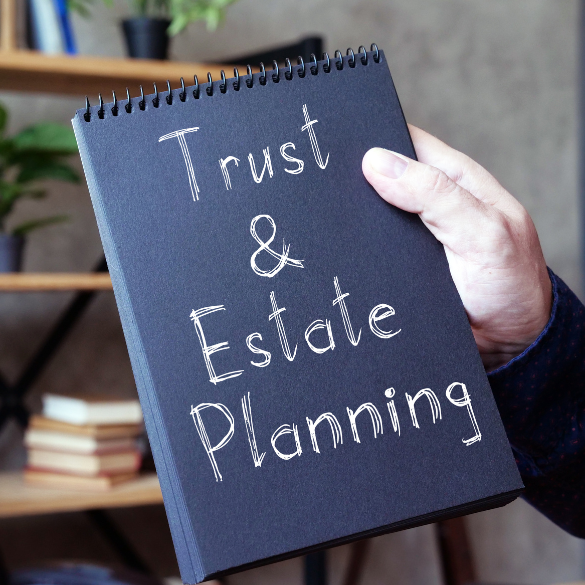 Trust and Estate Planning notebook.